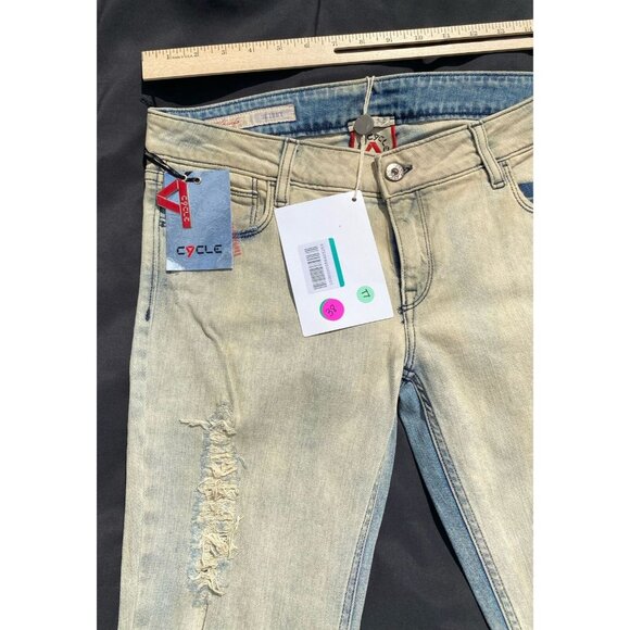 Cycle Denim Skinny Light Blue Wash Women's Jeans 31 NWT - Picture 4 of 5